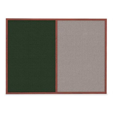 United Visual Products Slim Style Indoor Enclosed Corkboard, 48 UVRDS48SBH-WHITE-CORK